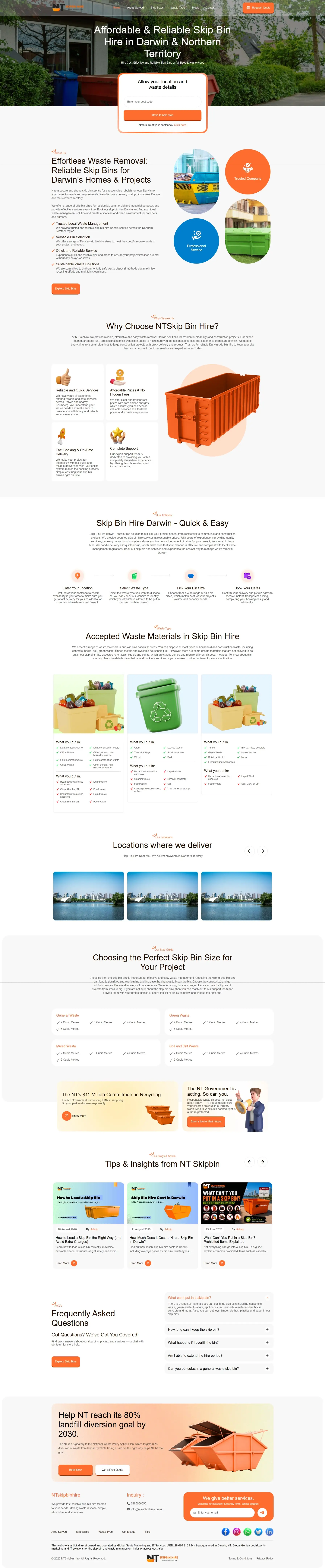NT Skip Bin Hire